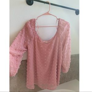 🌿 Beautiful Pink 3/4th Sleeve Blouse XL